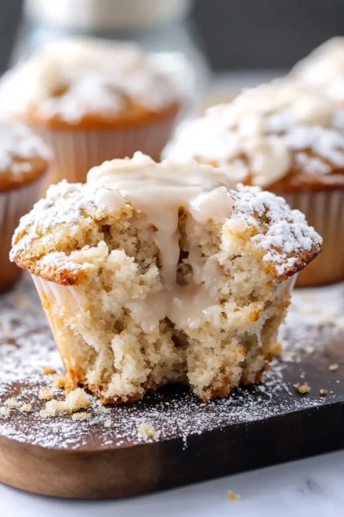 Sugar-Free Cinnamon Muffins – Fluffy, Spiced, and Glazed Just Right