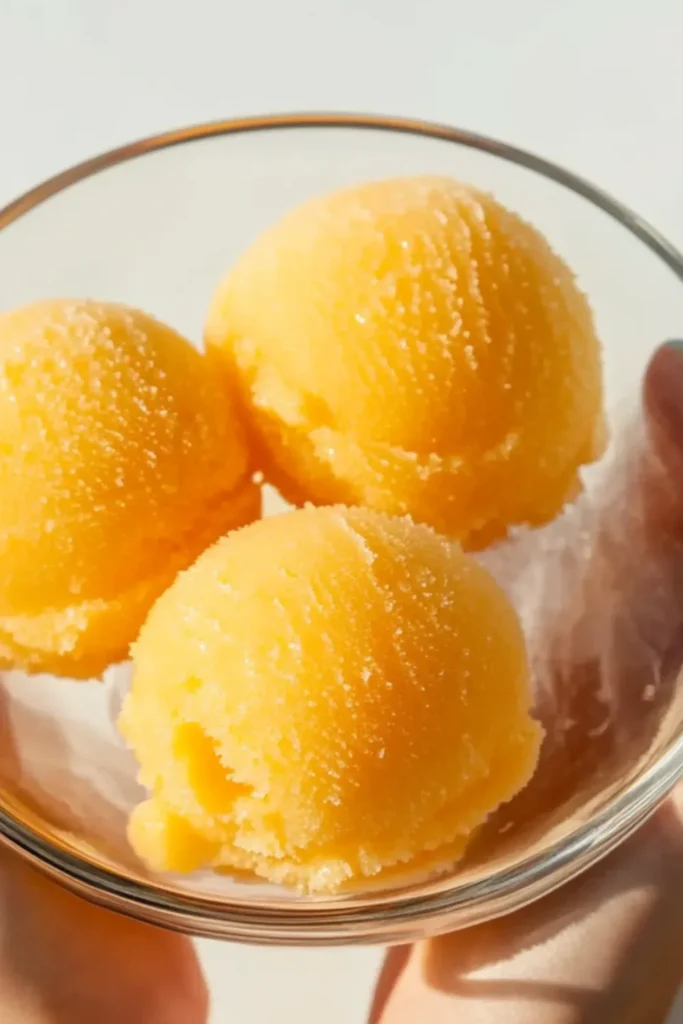 Sugar-Free Mango Sorbet – Fruity, Frosty, and Shockingly Simple