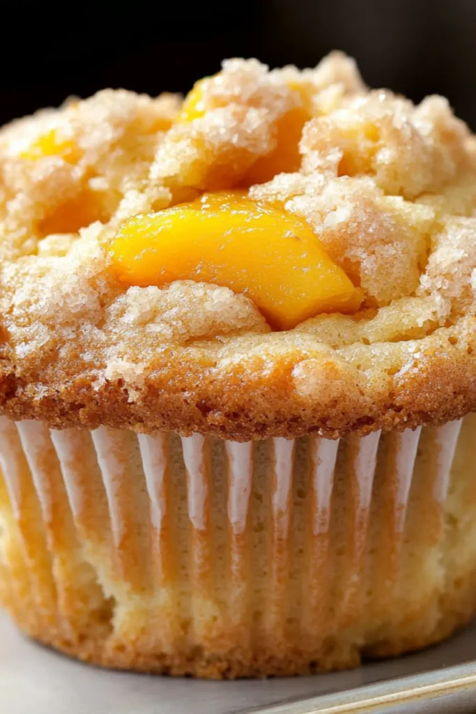 Sugar-Free Peach Muffins – Low-Carb, Moist, and Summer-Breakfast Approved
