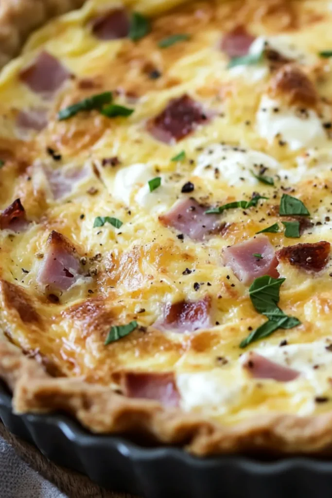 Sugar-Free Quiche – Keto Ham & Cheese, No Crust Needed