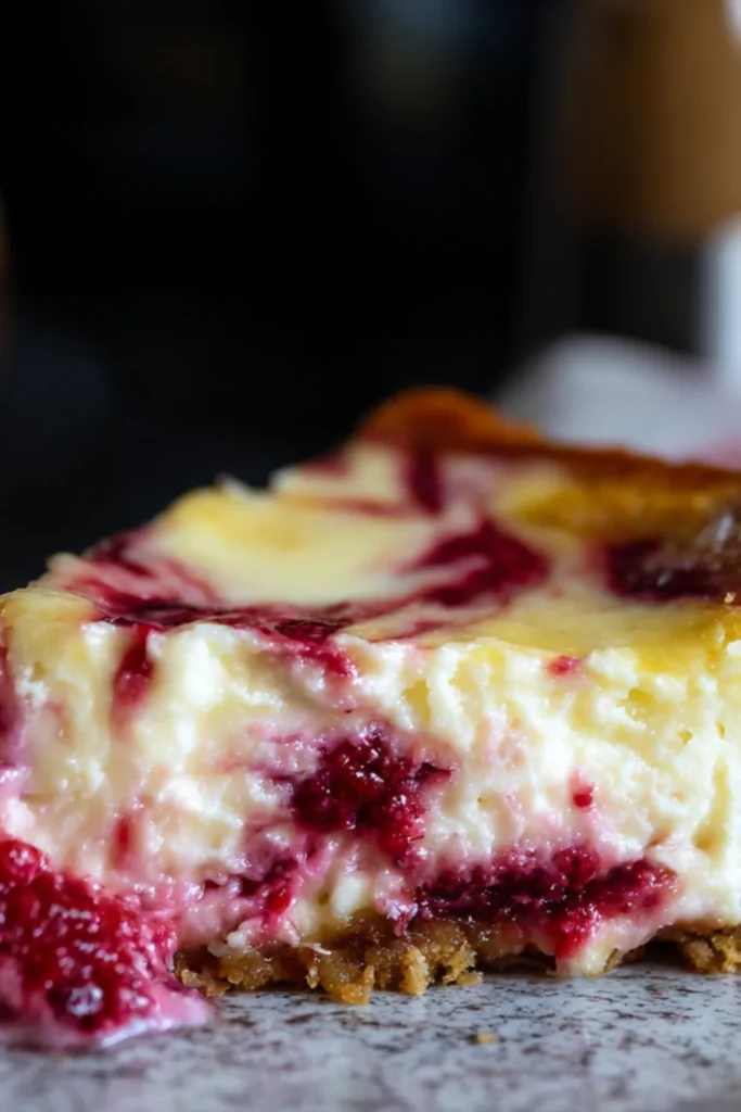 Sugar-Free Raspberry Swirl Cheesecake – Creamy, Tangy, and Keto-Approved