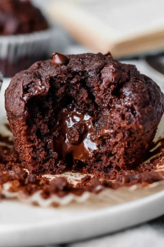 Double Chocolate Banana Muffins – Moist, Naturally Sweetened, and Full of Flavor