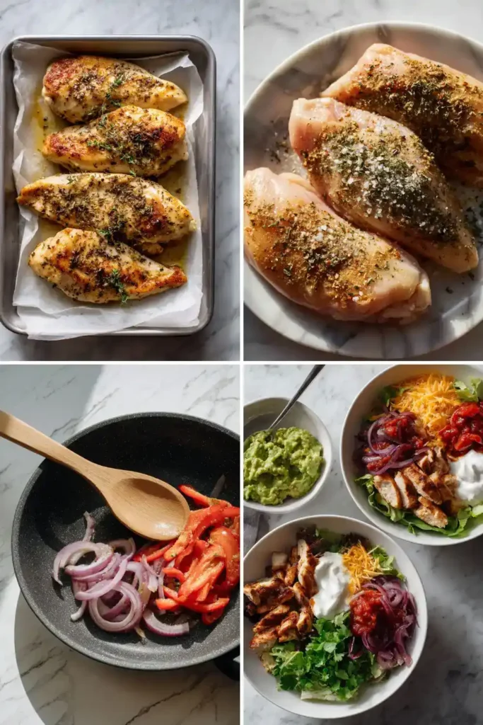 Chicken Fajita Salad Bowls Recipe