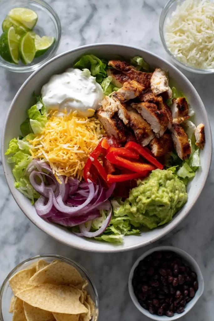 Chicken Fajita Salad Bowls Recipe
