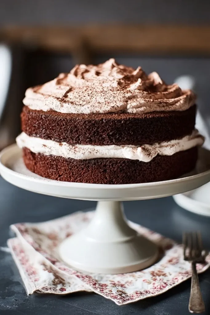 Low-Sugar Chocolate Sandwich Cake