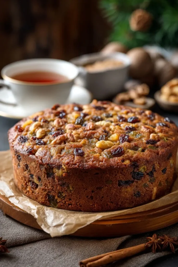 Sugar-Free Christmas Cake with Banana and Dates