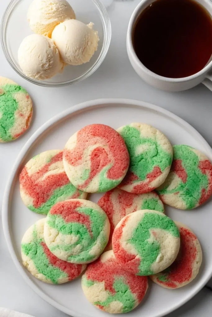 Sugar-Free Swirled Mint Cookies