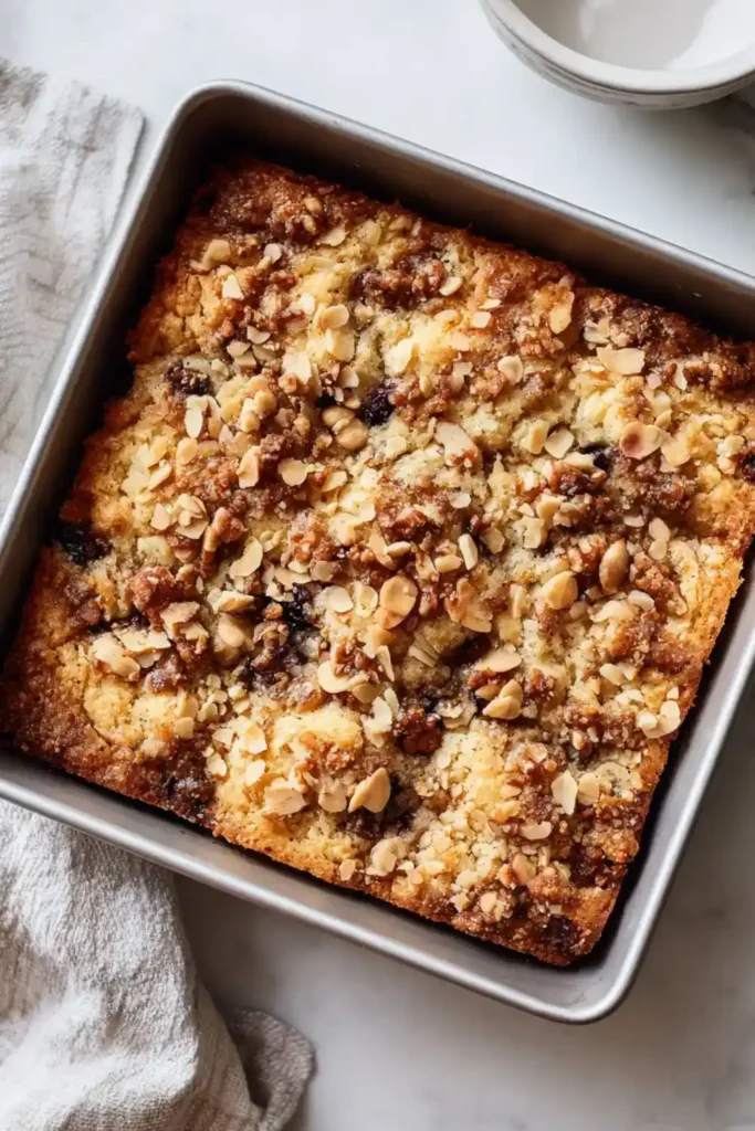Almond Blueberry Coffee Cake (Sugar-Free)