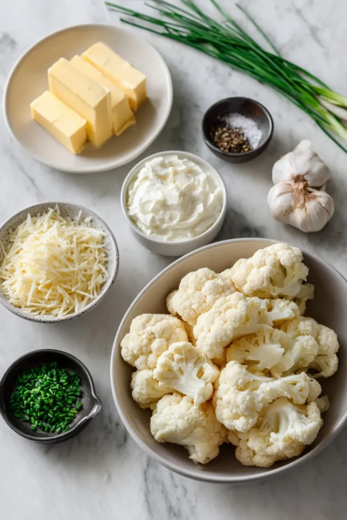 Low Carb Mashed Cauliflower Recipe