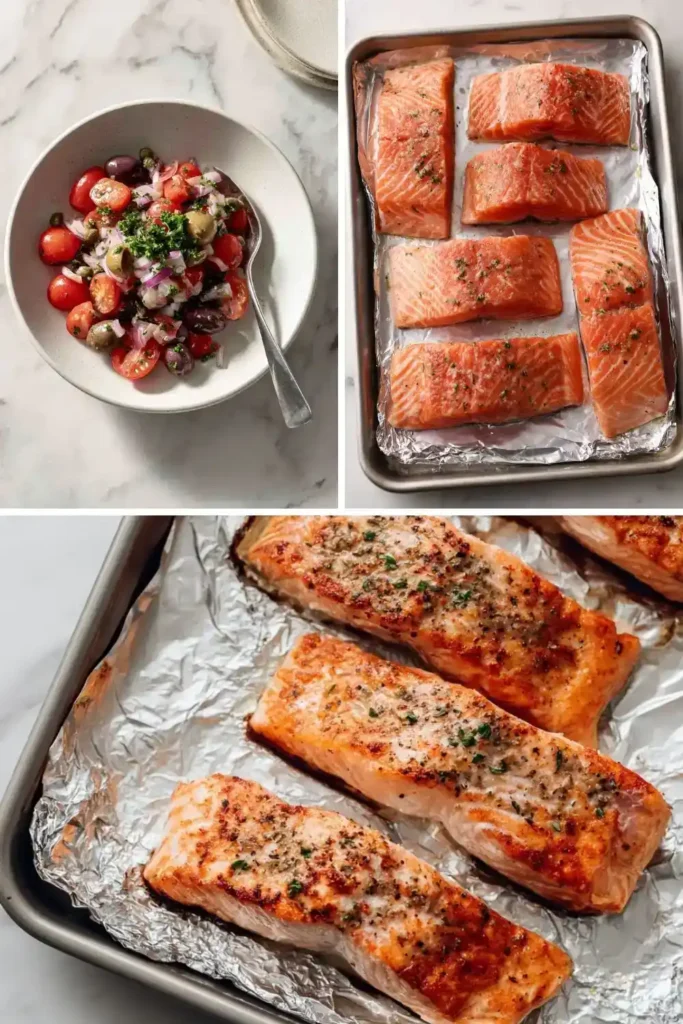 Pioneer Woman Salmon with Olive Caper Relish