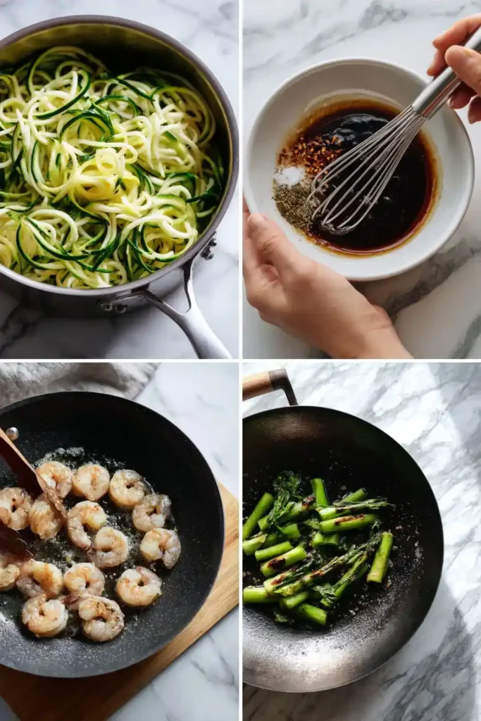 Pioneer Woman Spicy Shrimp Stir-Fry with Zucchini Noodles Recipe