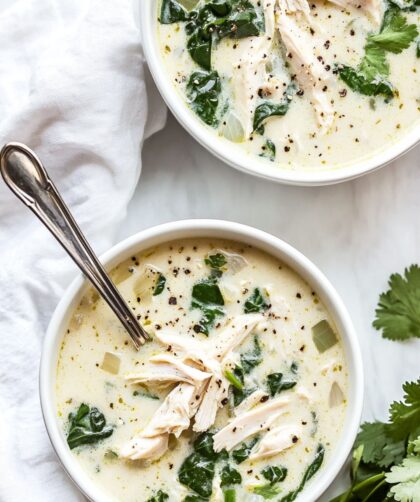 Low Carb Keto Chicken Florentine Soup