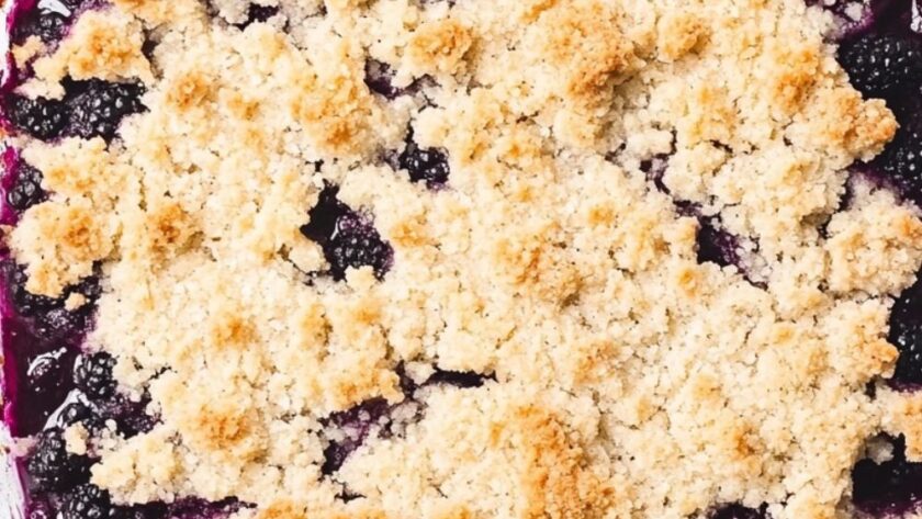 Low Carb Keto Blackberry Cobbler