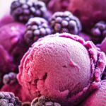 Low Carb Keto Blackberry Frozen Yogurt Recipe