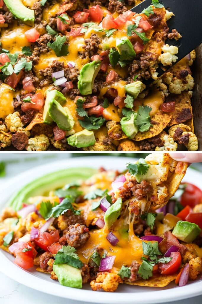 Low Carb Keto Cauliflower Nachos