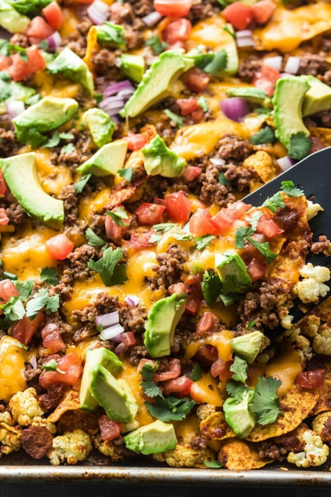 Low Carb Keto Cauliflower Nachos