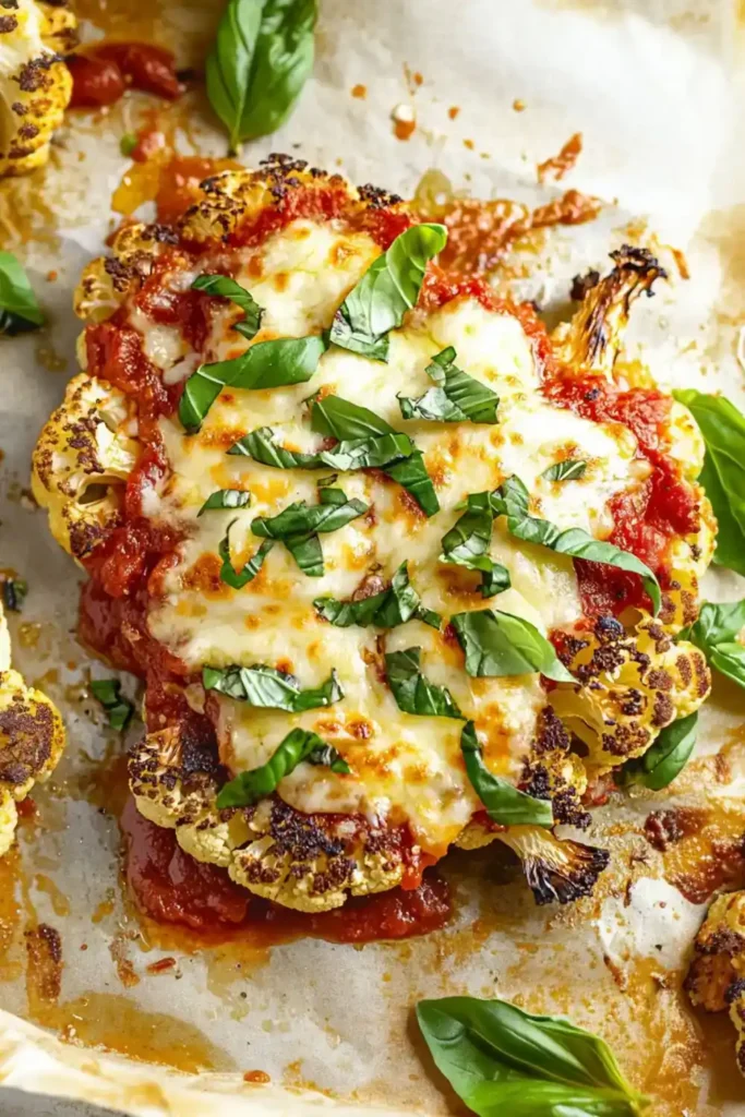 Low Carb Keto Cauliflower Parmesan