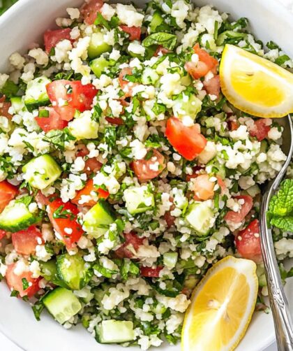 Low Carb Keto Cauliflower Tabbouleh