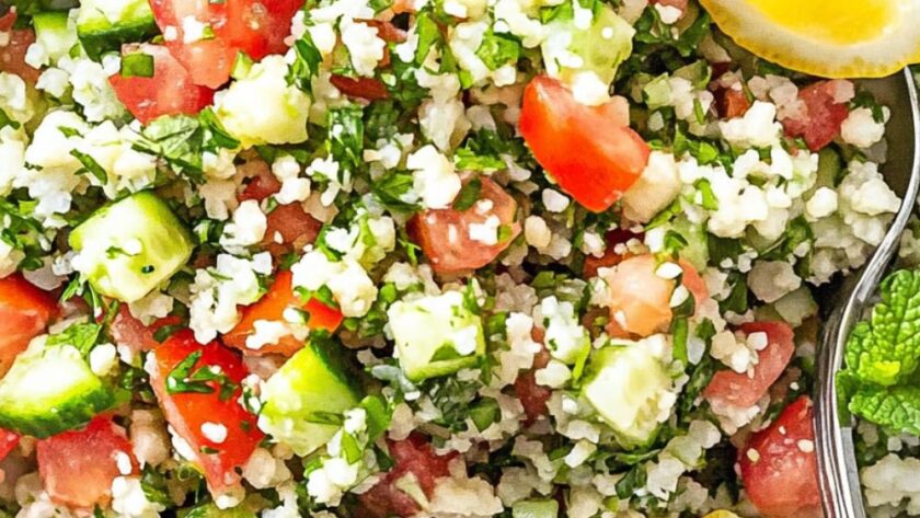 Low Carb Keto Cauliflower Tabbouleh