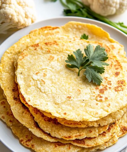 Low Carb Keto Cauliflower Tortillas