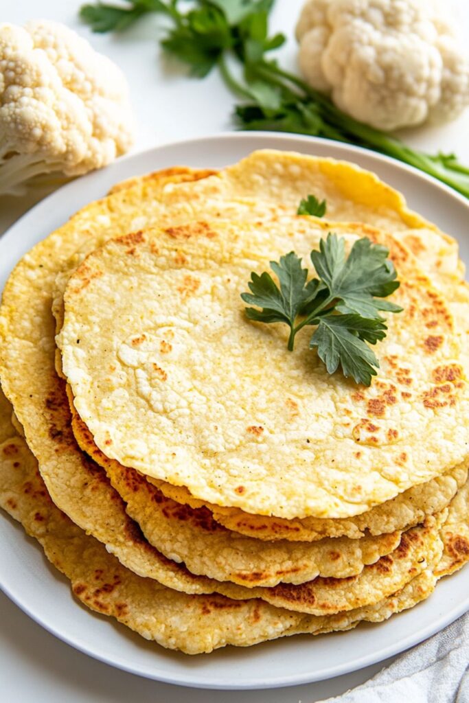 Low Carb Keto Cauliflower Tortillas