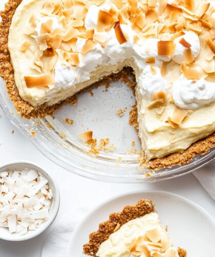 Low Carb Keto Coconut Cream Pie (Sugar Free)