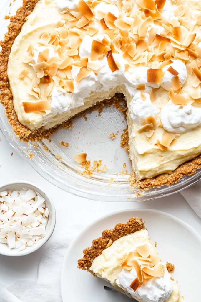 Low Carb Keto Coconut Cream Pie (Sugar Free)