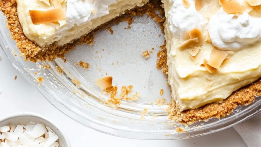 Low Carb Keto Coconut Cream Pie (Sugar Free)