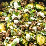 Low Carb Keto Ground Beef Zucchini Skillet