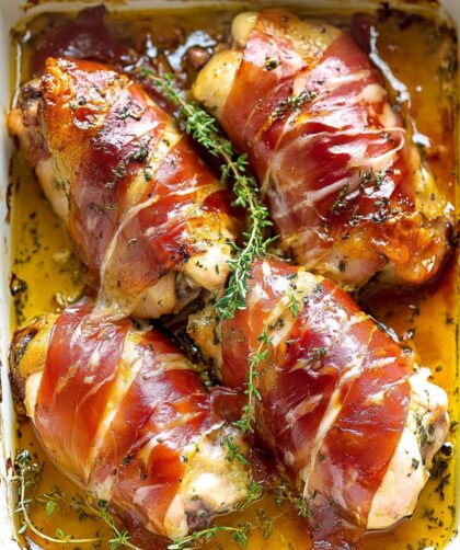 Low Carb Keto Prosciutto Wrapped Chicken Breast