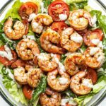 Low Carb Keto Shrimp Caesar Salad