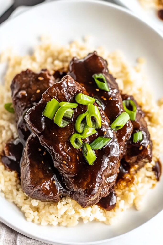 Low Carb Keto Slow Cooker Mongolian Beef Recipe