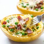 Low Carb Keto Spaghetti Squash Carbonara