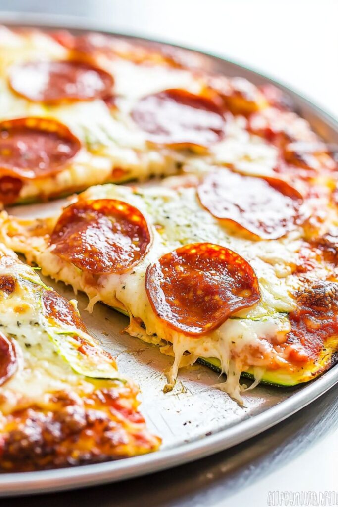 Low Carb Keto Zucchini Pizza Crust Recipe