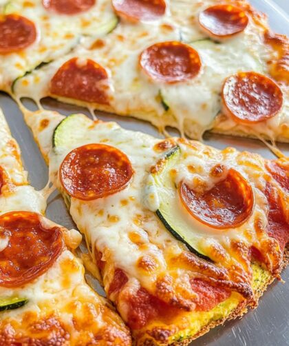 Low Carb Keto Zucchini Pizza Crust Recipe