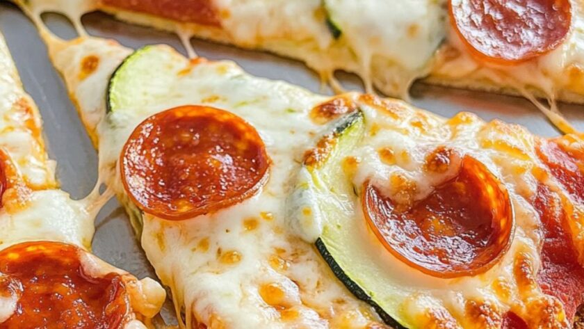 Low Carb Keto Zucchini Pizza Crust Recipe