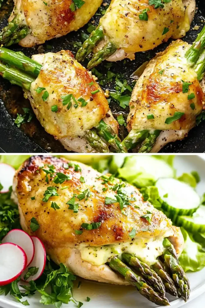 Low Carb Keto Asparagus Stuffed Chicken Breast