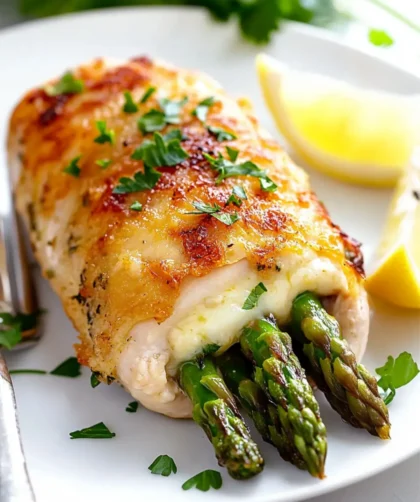 Low Carb Keto Asparagus Stuffed Chicken Breast