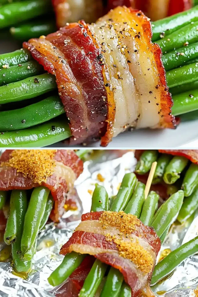 Low Carb Keto Bacon Wrapped Green Bean Bundles Recipe