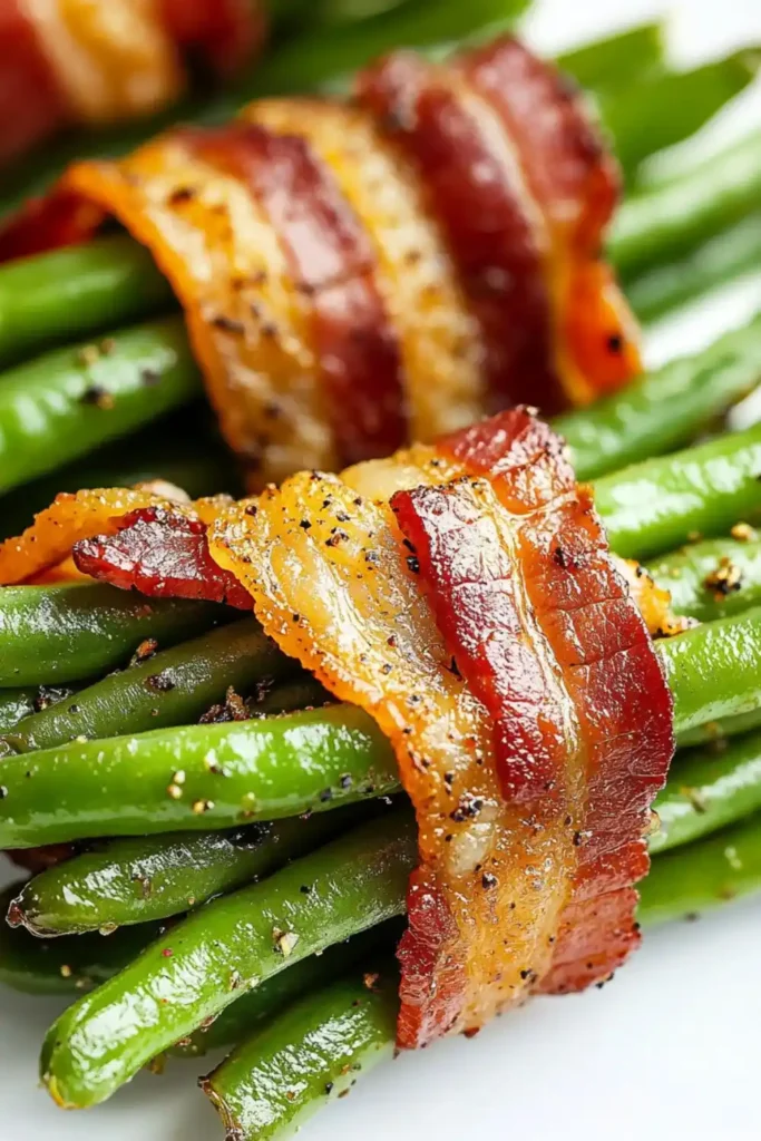 Low Carb Keto Bacon Wrapped Green Bean Bundles