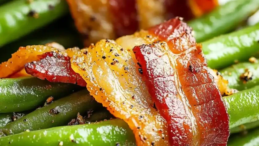 Low Carb Keto Bacon Wrapped Green Bean Bundles