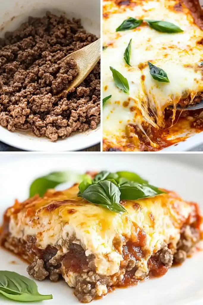 Low Carb Keto No Noodle Lasagna