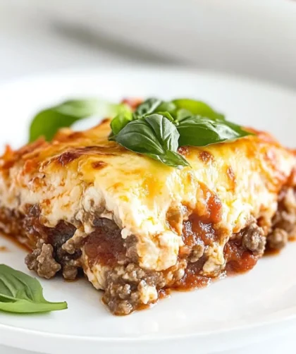 Low Carb Keto No Noodle Lasagna