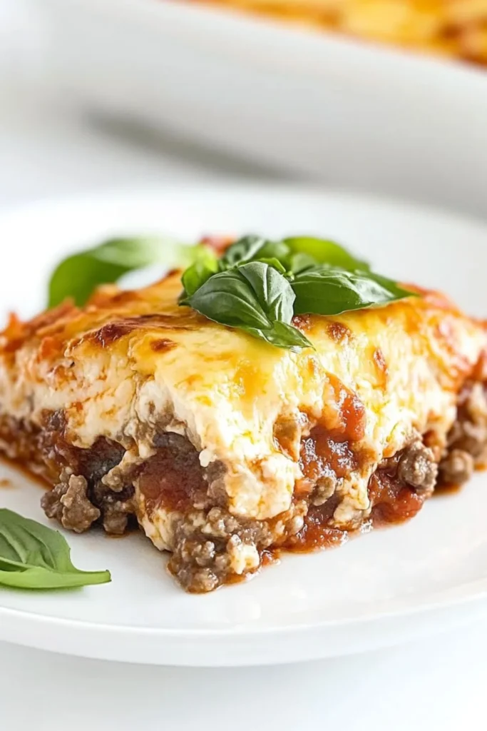 Low Carb Keto No Noodle Lasagna