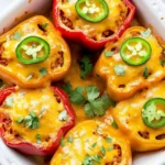 Low Carb Keto Turkey Stuffed Peppers