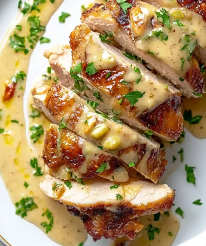 Low Carb Keto Creamy Garlic Chicken