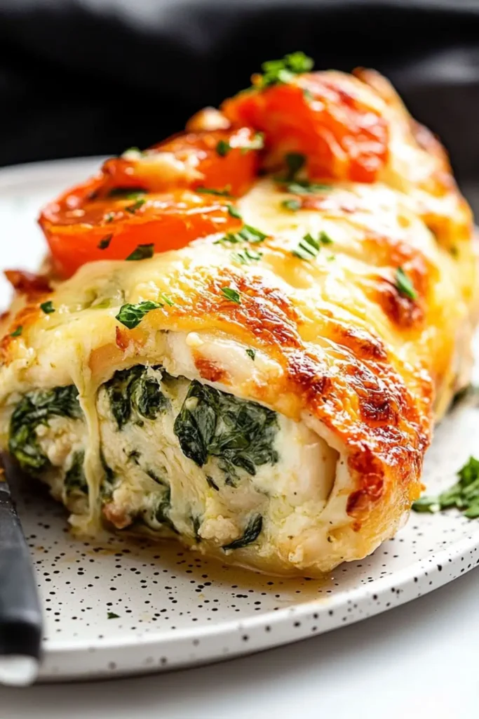 Low Carb Keto Spinach Stuffed Chicken Breast