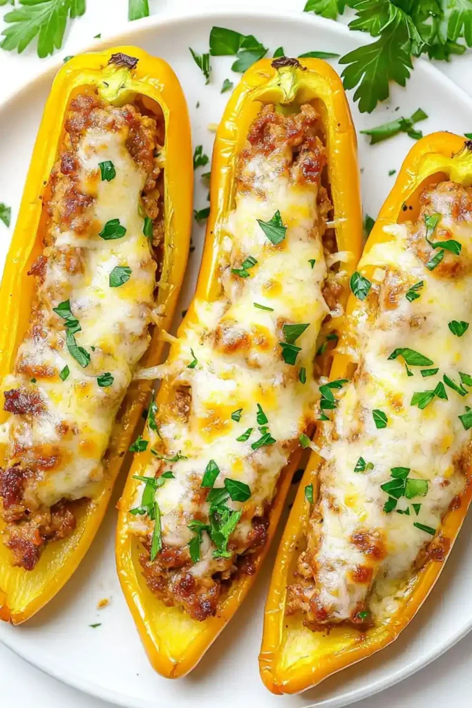 Low Carb Keto Stuffed Banana Peppers