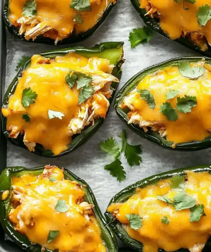 Low Carb Keto Stuffed Poblano Peppers