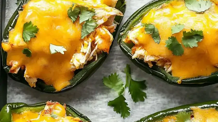 Low Carb Keto Stuffed Poblano Peppers